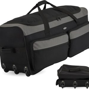 36″ Asgard 3-Wheel Rolling Duffel Bag
