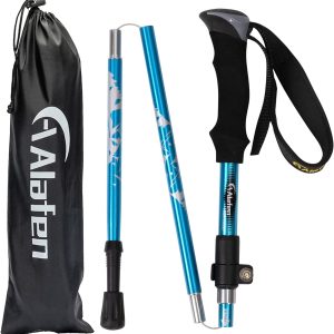 Walking Stick – Collapsible Trekking Pole for Men and Women,7075 Aluminum Hiking Stick for Seniors